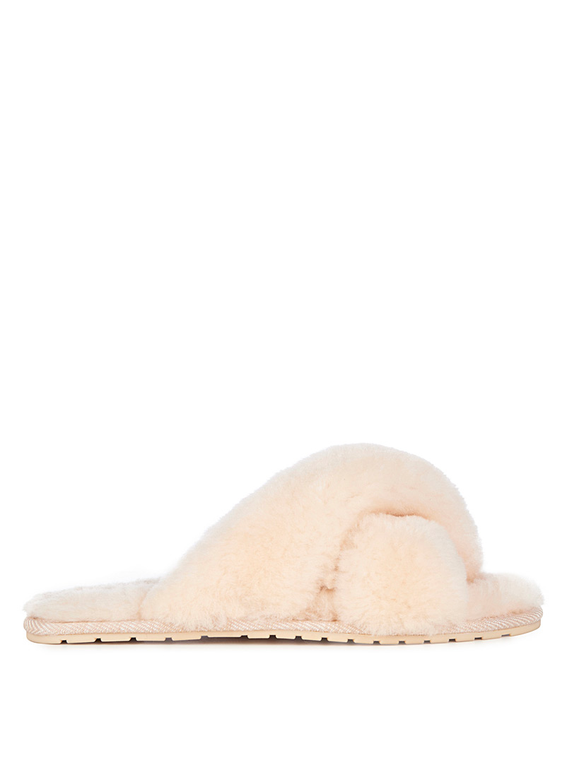 EMU Australia: La pantoufle slide laine Mayberry Femme Blanc crème pour 