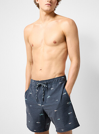 Little fish swim trunk