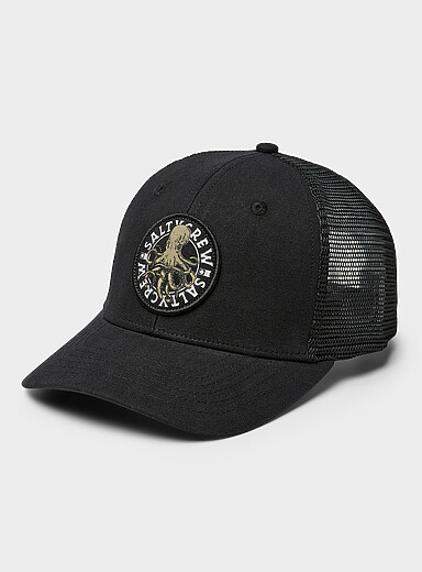 Octopus emblem trucker cap