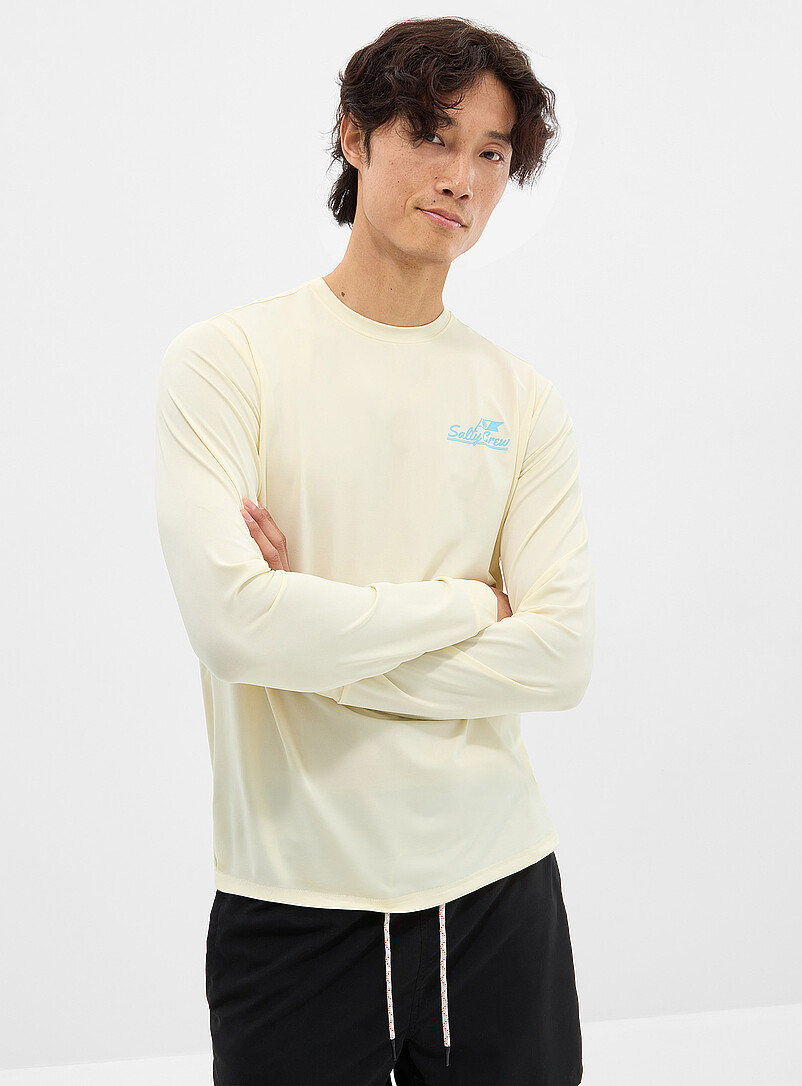 Buttery Yellow Long-Sleeve Rashguard Tee