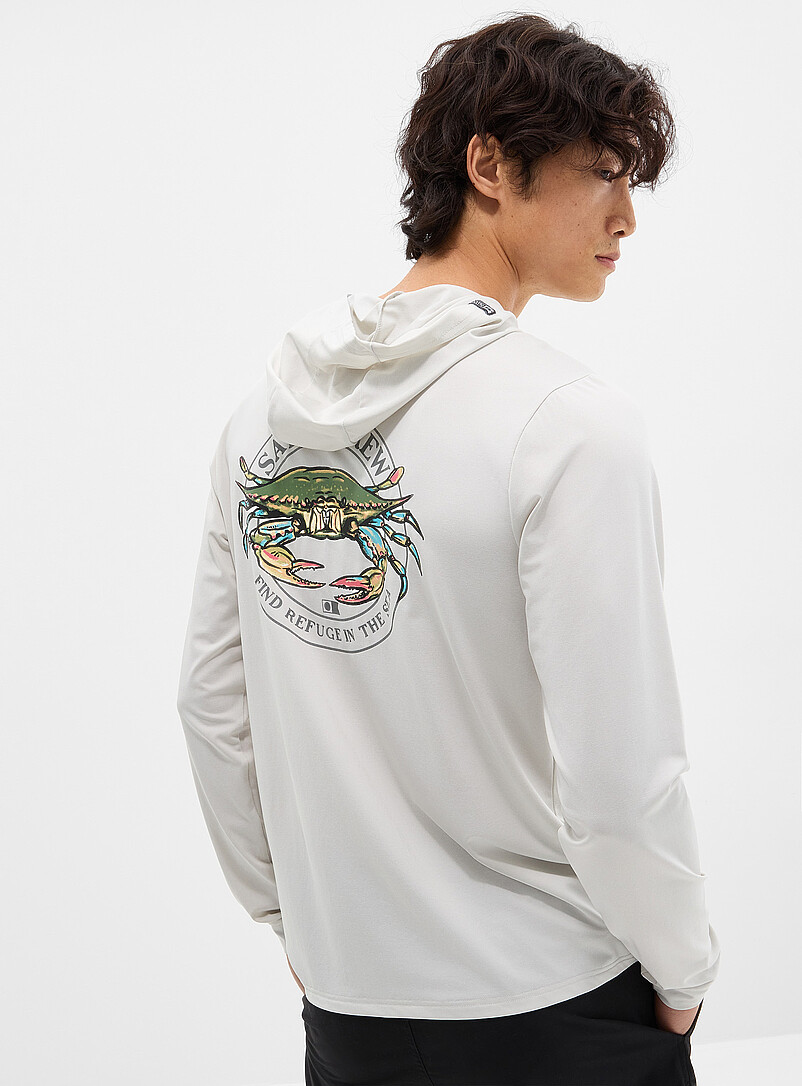 Crab Hooded Rashguard Tee
