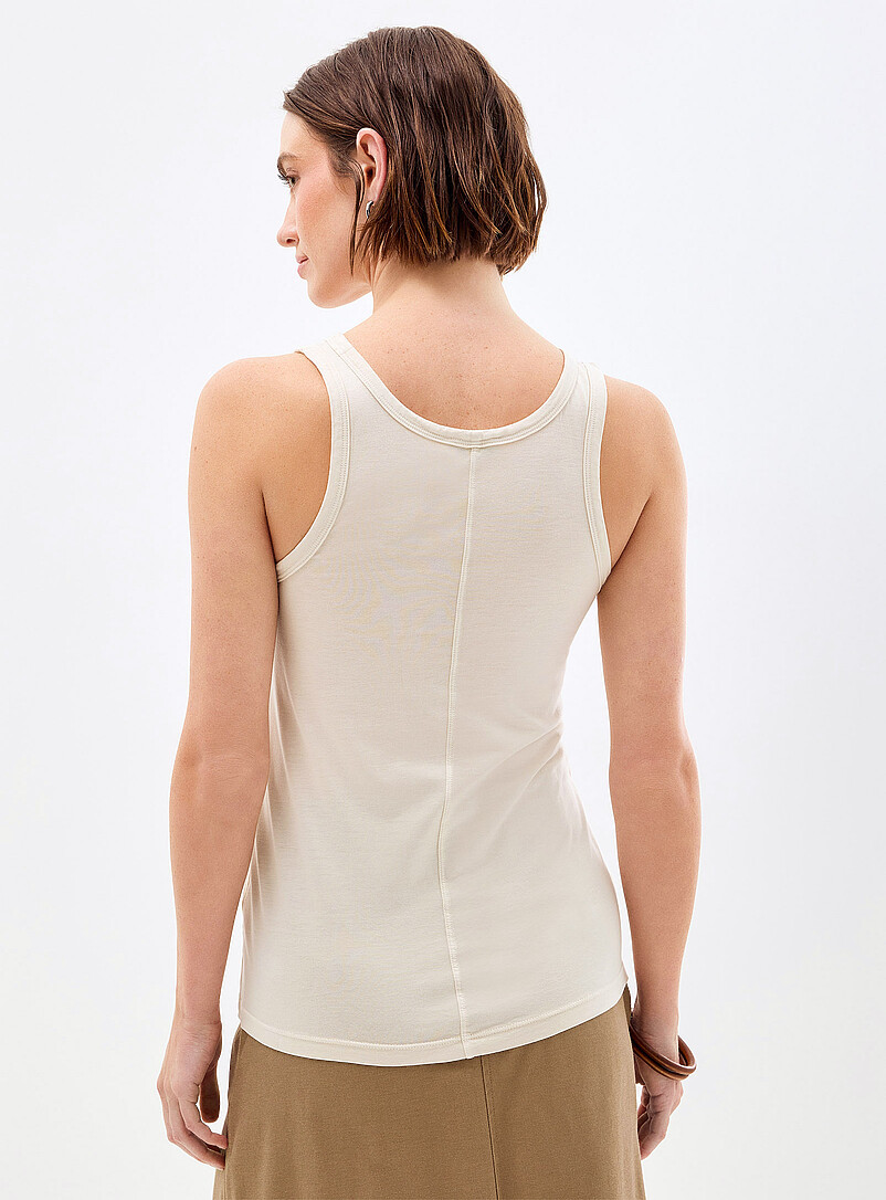 Marc O'Polo: La camisole doux jersey col d&eacute;gag&eacute; Gris ardoise pour femme