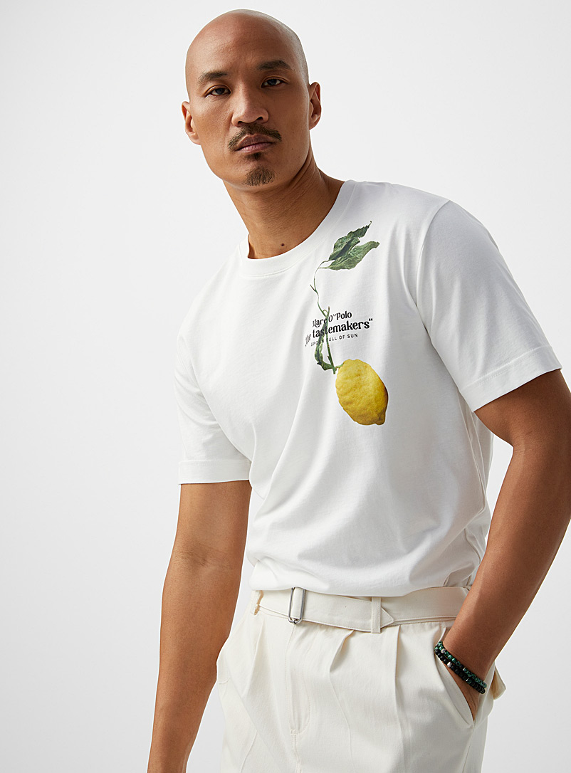 Marc O'Polo: Le t-shirt The Tastemakers Blanc assorti pour homme