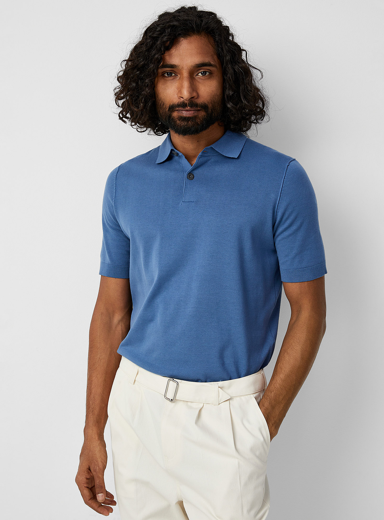 Marc O'Polo Shirt - Men's Minimalist fine-knit Polo