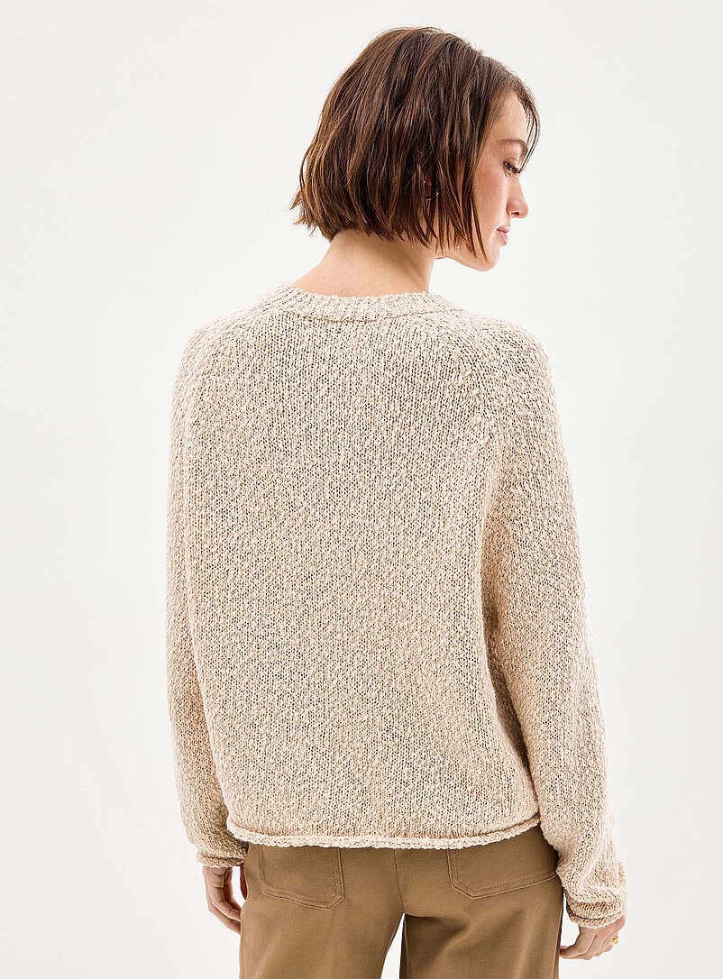 Textured heavyweight cotton cardigan product image 3