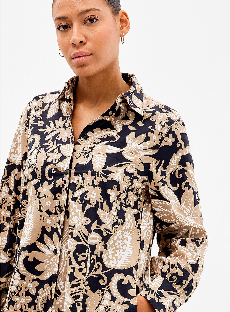 Moka floral flared shirtdress product image 2