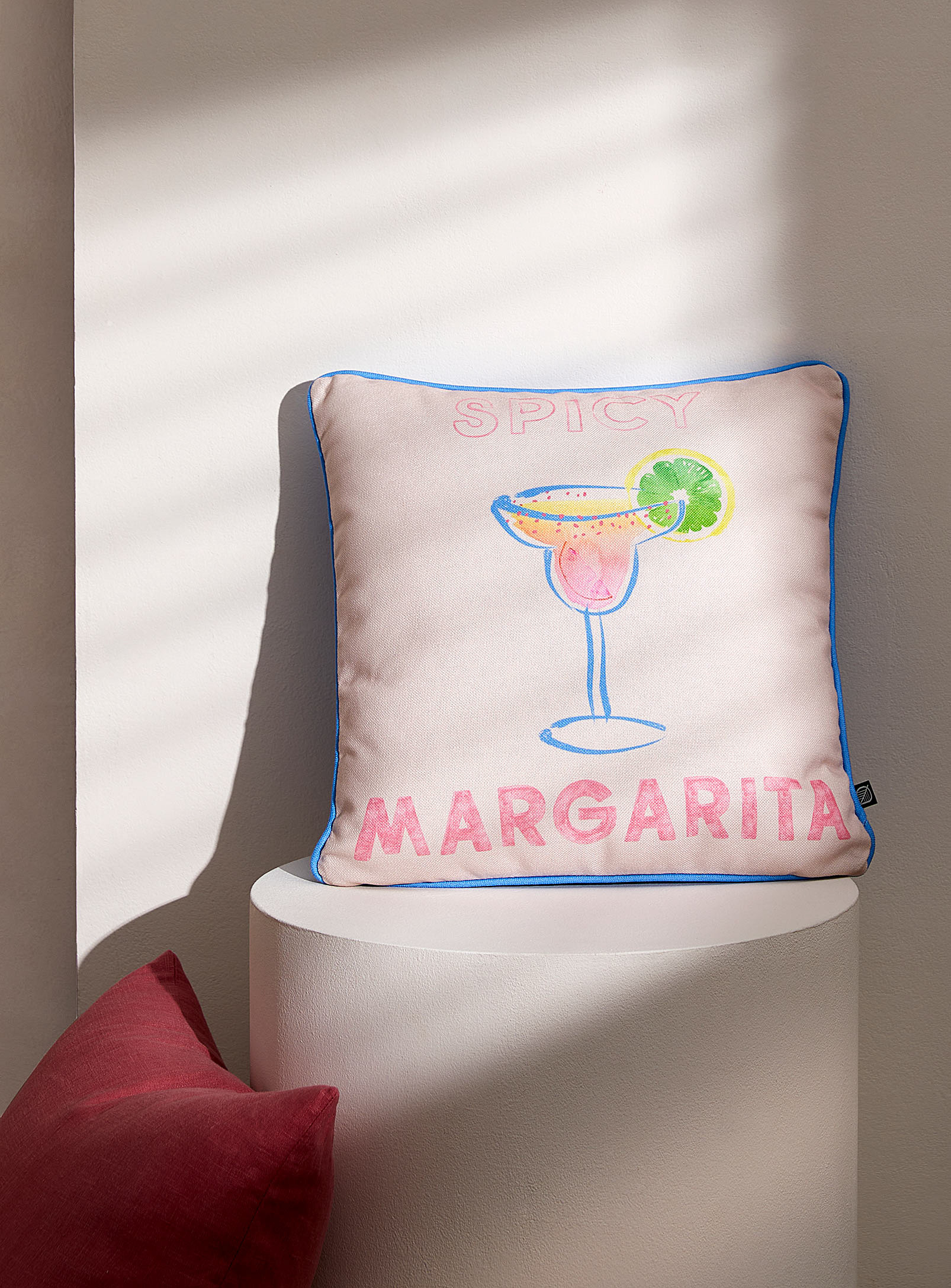 Simons Maison Spicy Margarita Cocktail Cushion 45 X 45 Cm In Pink