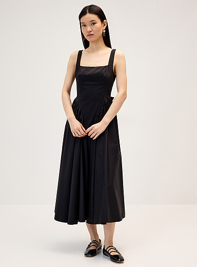 La robe maxi popeline boucle dos