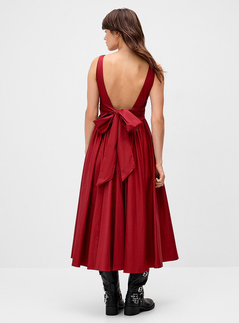 Back bow poplin maxi dress | Twik | Long Dresses & Maxi Dresses