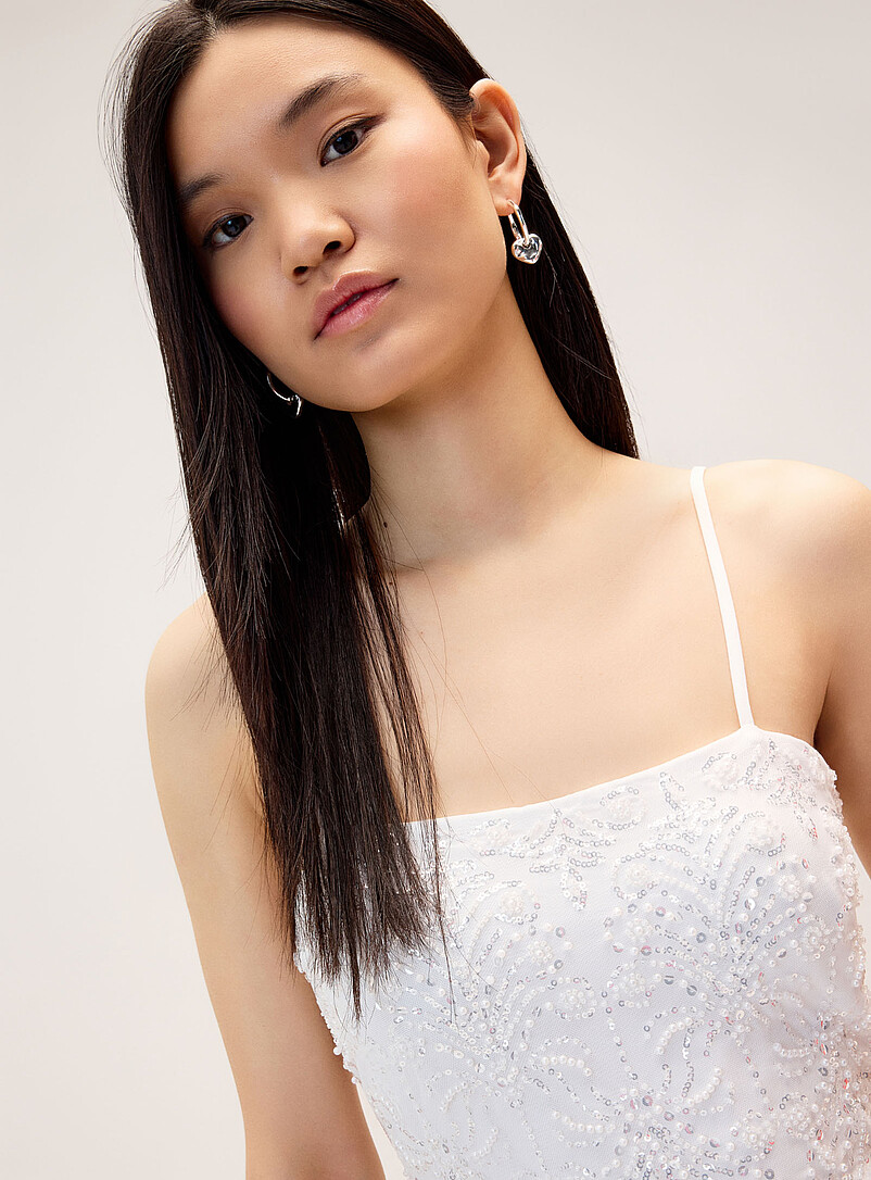 Sequined open-back minidress product image 2