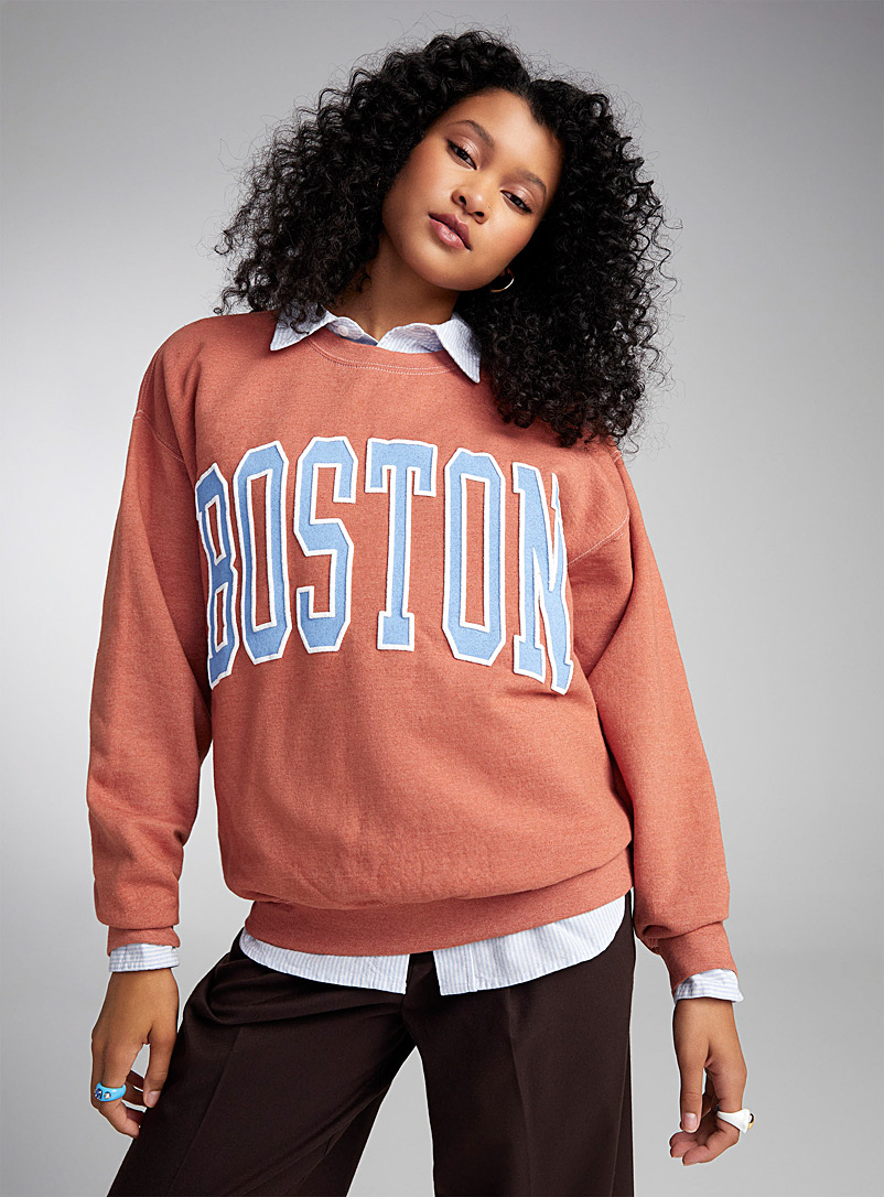 Embossed Boston sweatshirt