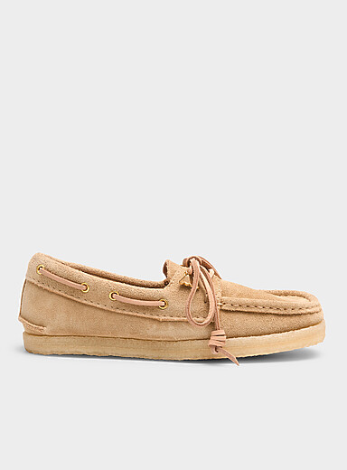 Clarks Light Brown Maple suede Godney boat shoes Women for women