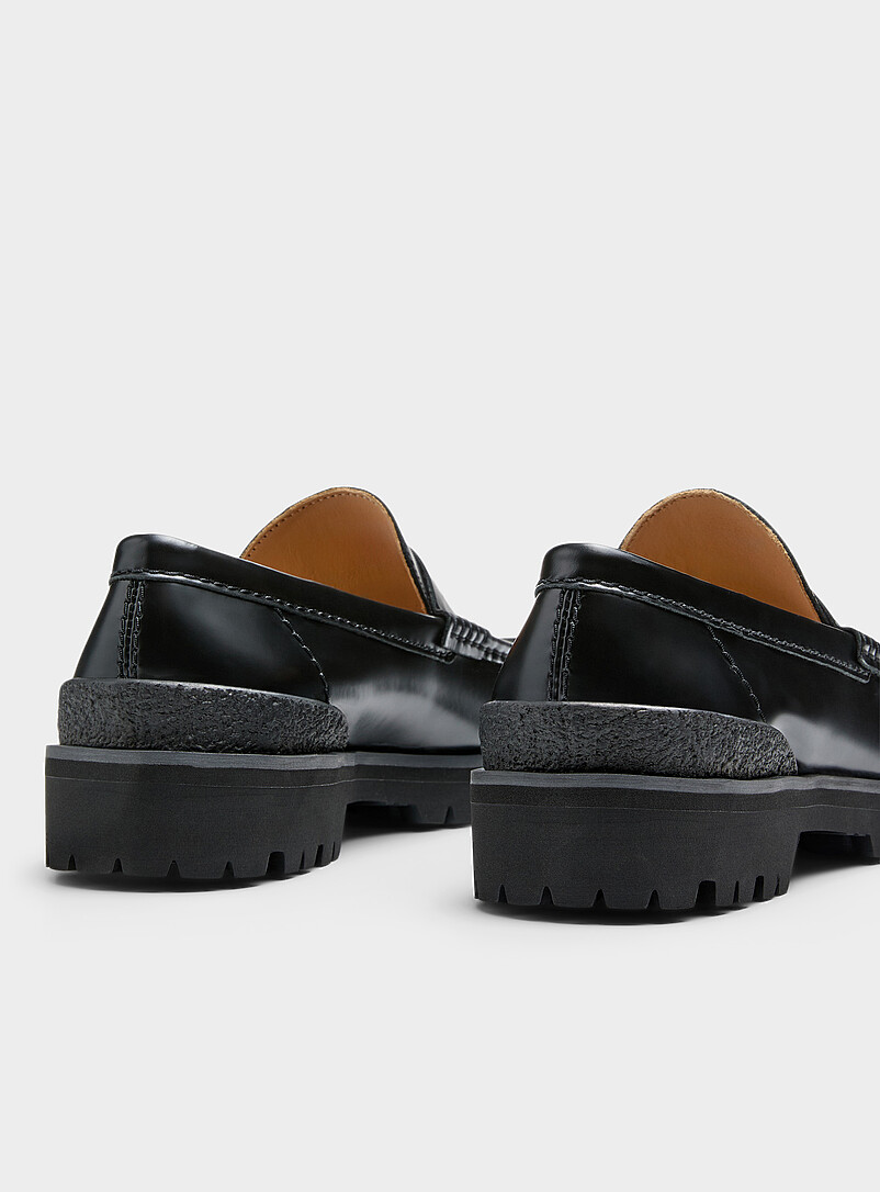 Clarks: Le fl&acirc;neur penny crant&eacute; Yukoner Homme Noir pour homme