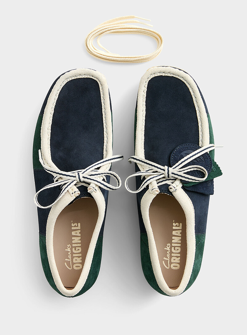 Wallabee blue and green loafers Men product image 3