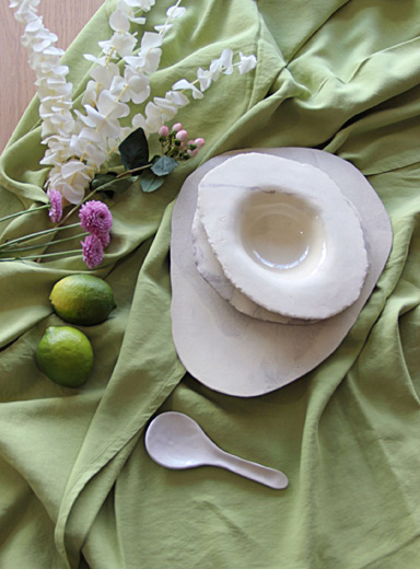 La nappe verte tissu r&eacute;cup&eacute;r&eacute;