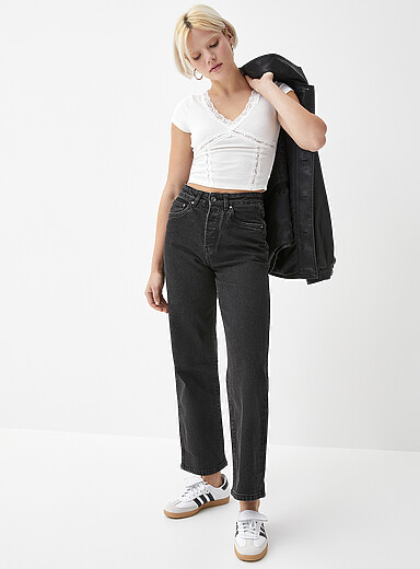 Twik Oxford High-rise straight-leg jean <b>Soul fit</b> for women
