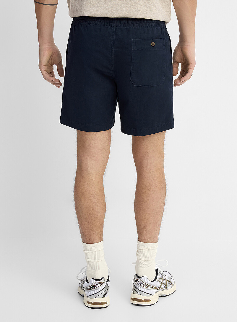Le 31 Off White Drawstring-waist chino short <b>Inseam: 7" (18 cm)</b> for men