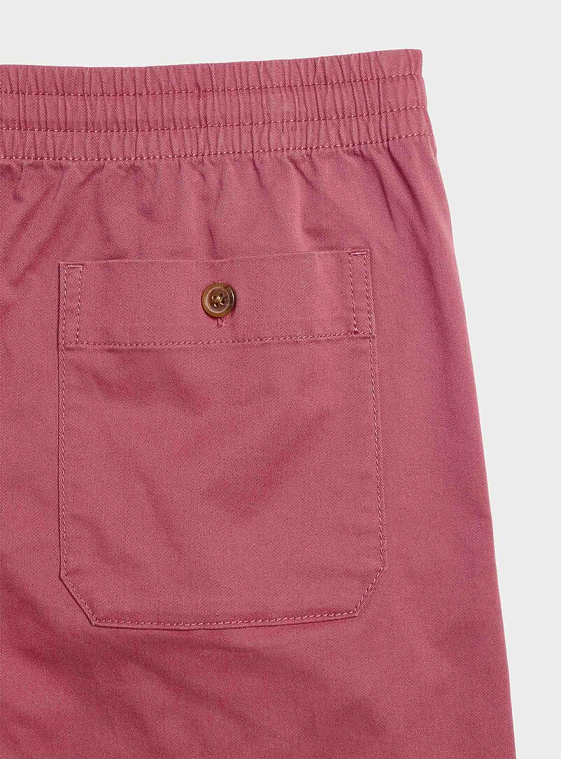 Le 31 Off White Drawstring-waist chino short <b>Inseam: 7" (18 cm)</b> for men