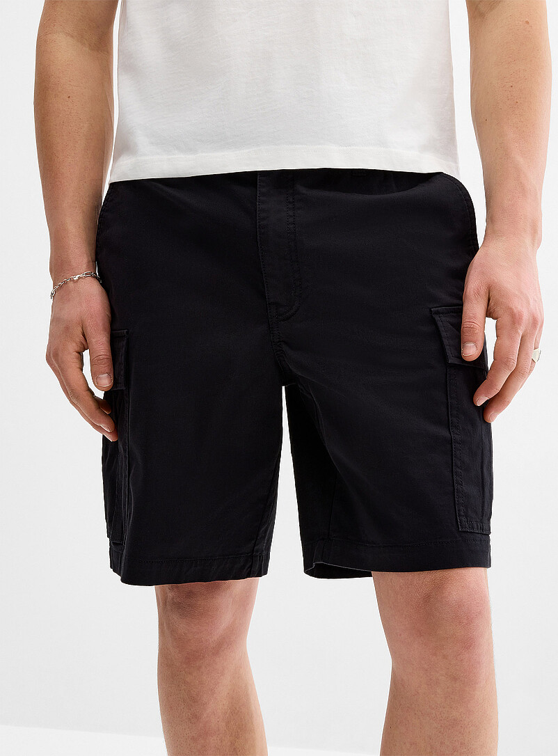 Djab: Le bermuda cargo twill extensible <b>Coupe relaxe</b> Kaki - Sauge - Olive pour homme