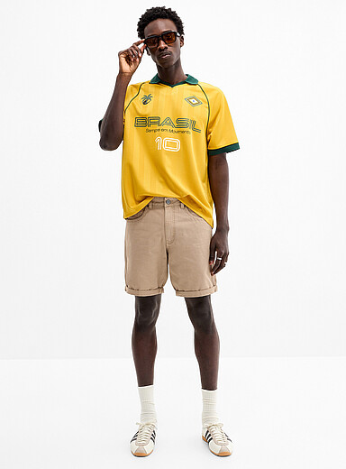 Le short 5 poches roul&eacute;