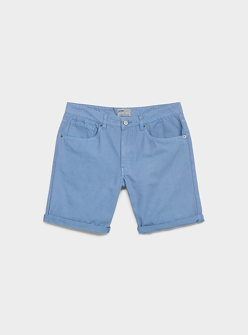 Djab: Le short 5 poches bord roul&eacute; <b>Coupe r&eacute;guli&egrave;re</b> Vert fonc&eacute; - Mousse pour homme
