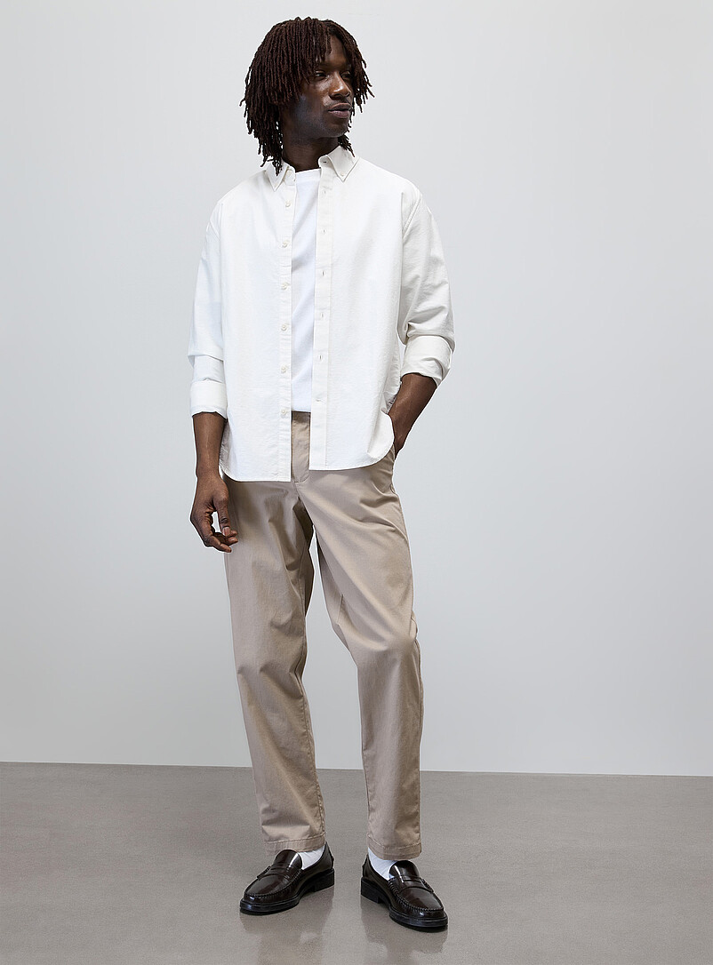Buttoned elastic-waist chinos Amsterdam fit - Relaxed & tapered product image (primary)