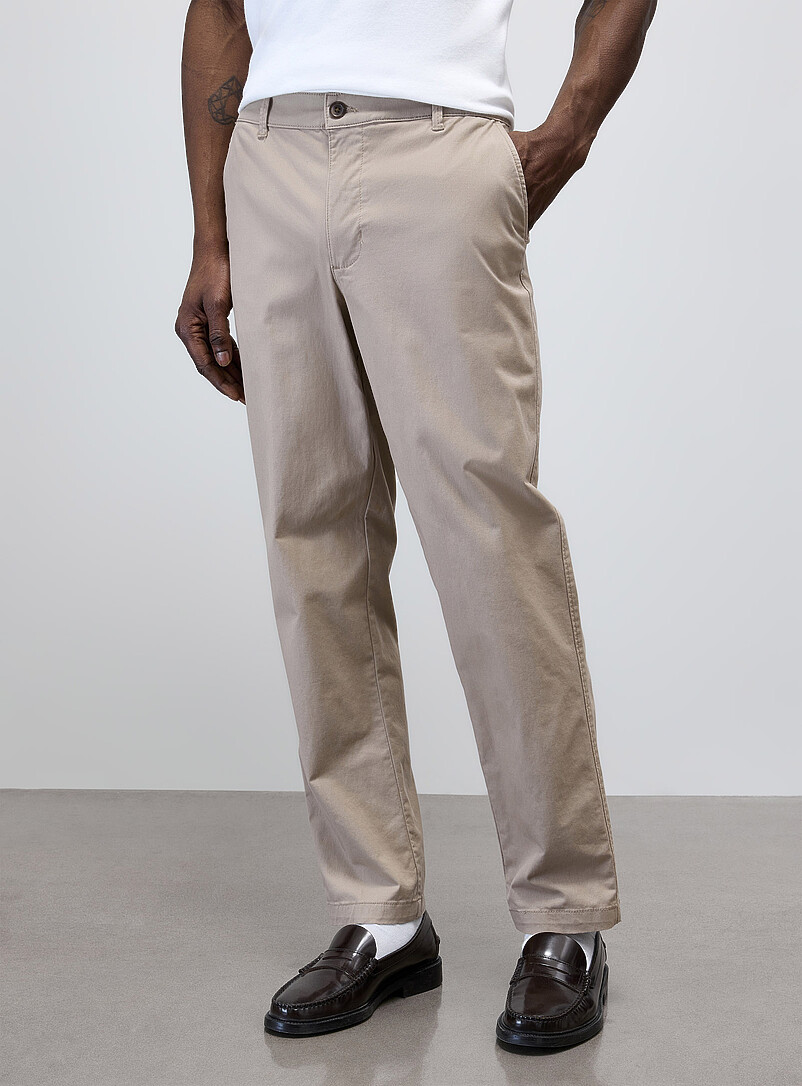 Buttoned elastic-waist chinos Amsterdam fit - Relaxed & tapered product image 2