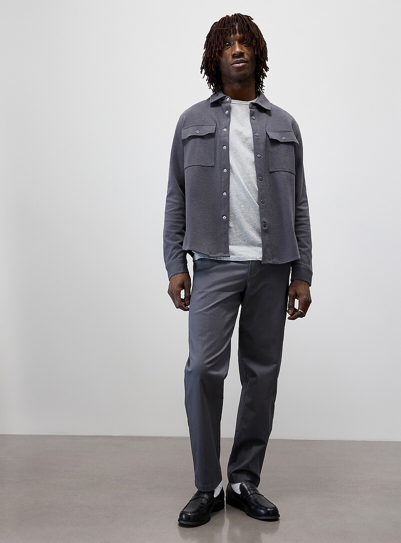 Buttoned Elastic-Waist Chinos Amsterdam Fit - Relaxed & Tapered