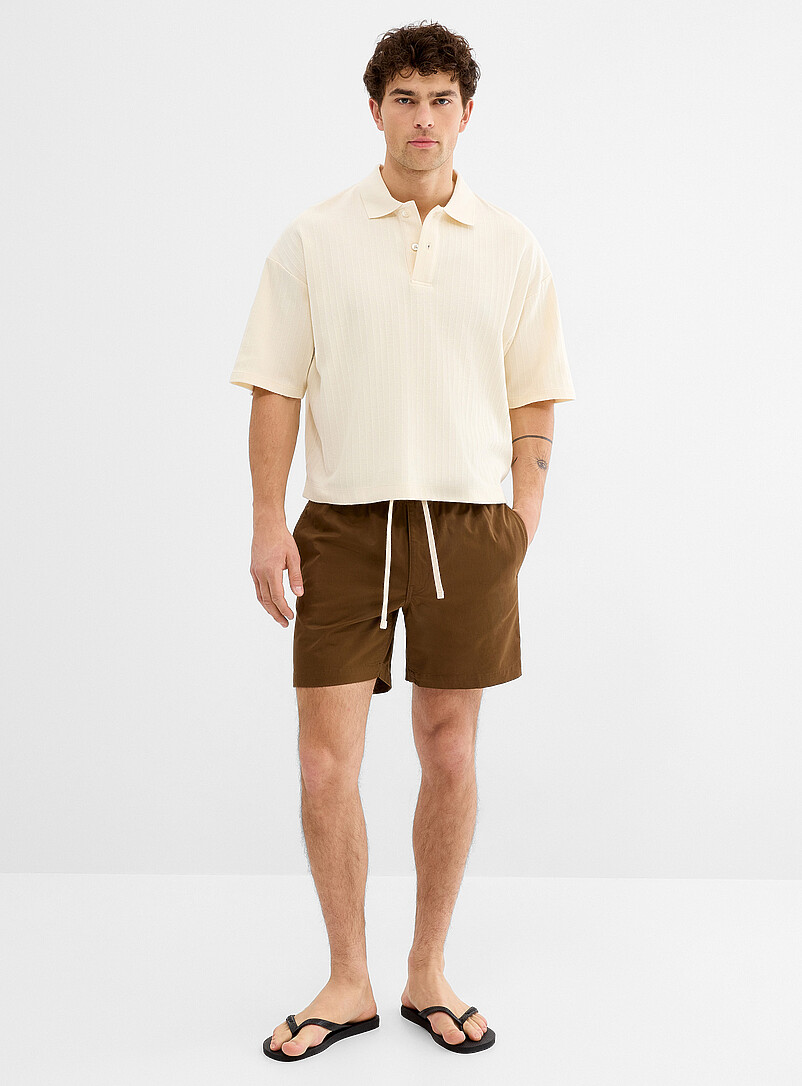 Drawstring-Waist Chino Short Inseam: 7" (18 Cm)