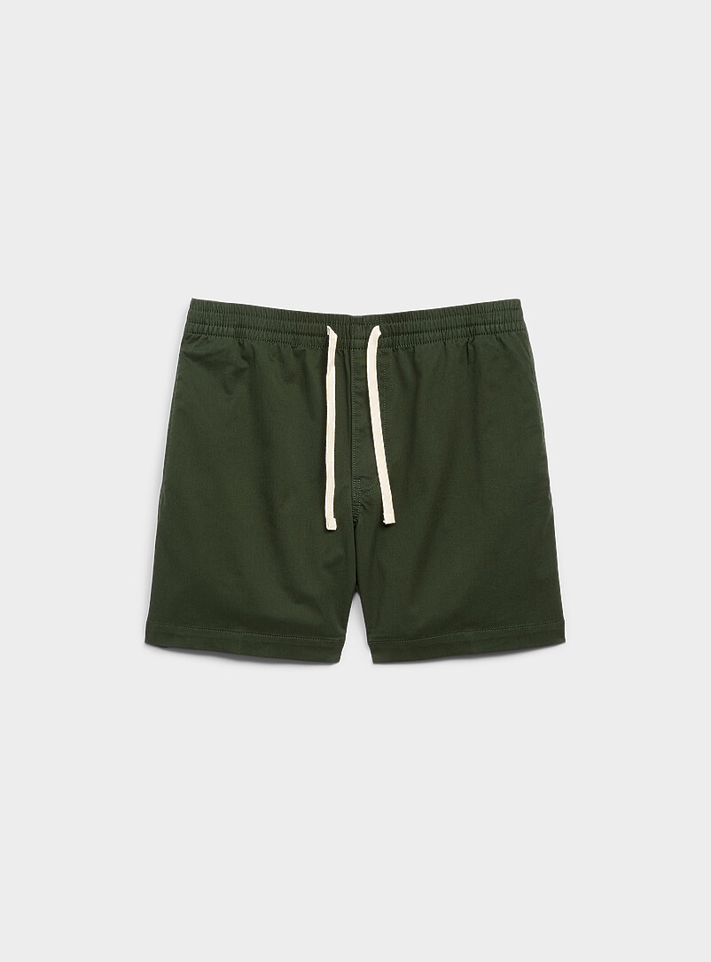 Drawstring-Waist Chino Short Inseam: 7" (18 Cm)