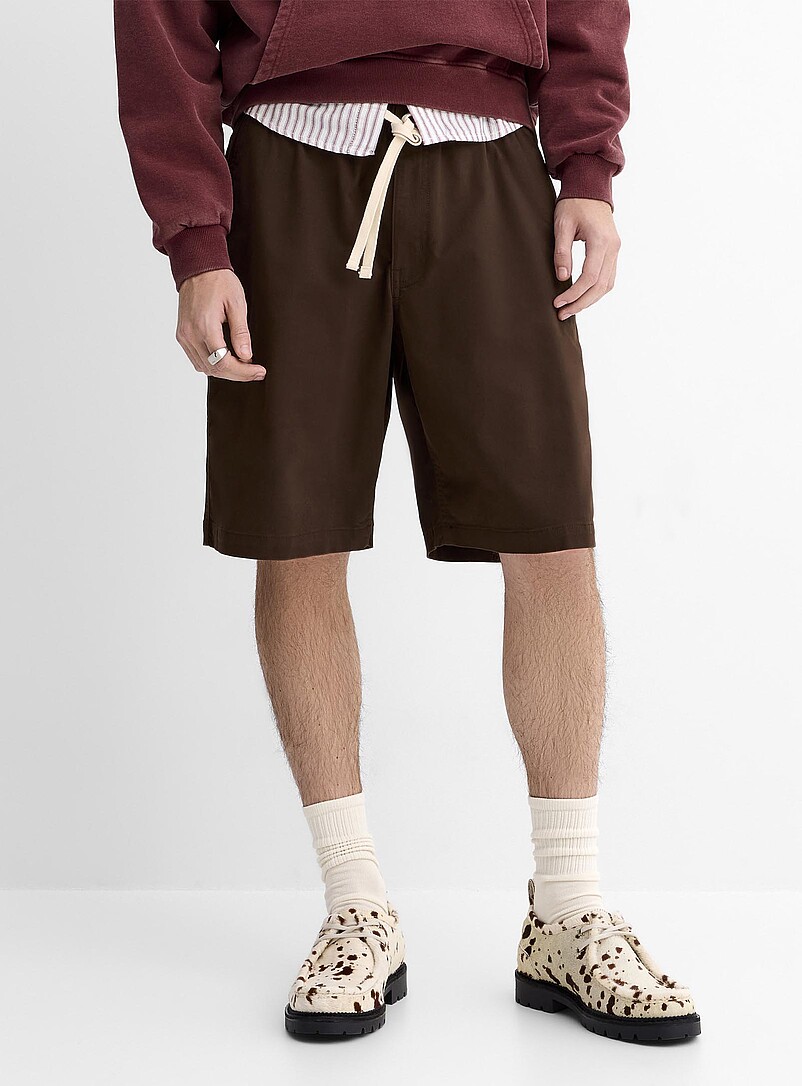 Stretch twill pull-on Bermudas Loose fit product image 2