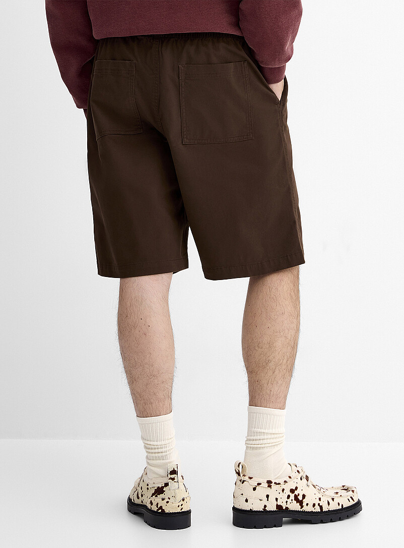 Stretch twill pull-on Bermudas Loose fit product image 3
