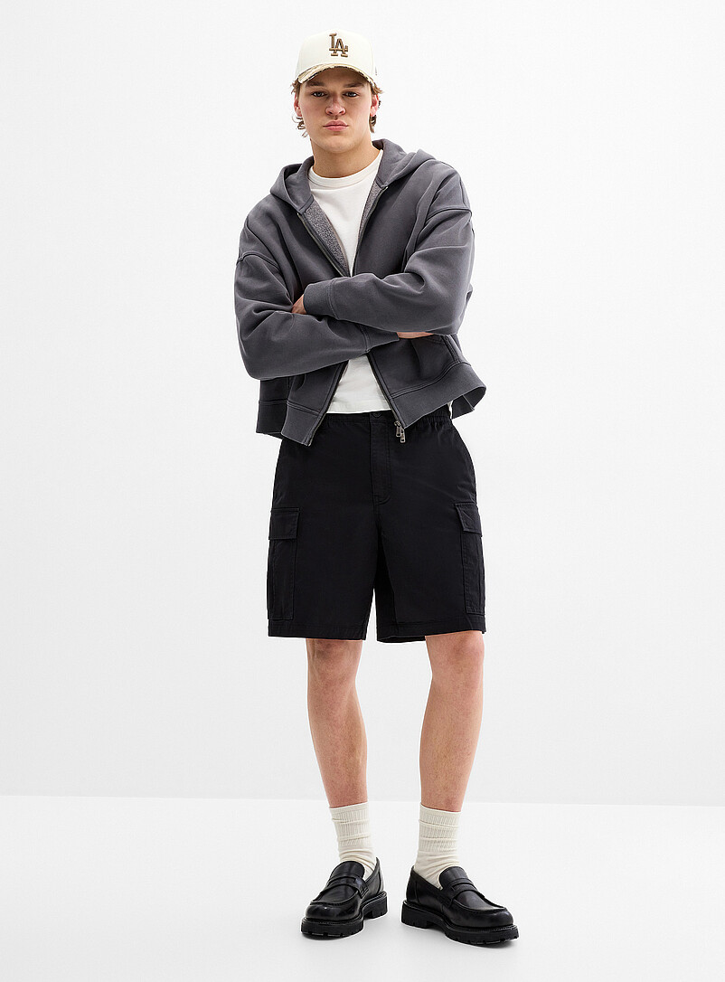 Stretch Twill Cargo Bermudas Relaxed Fit