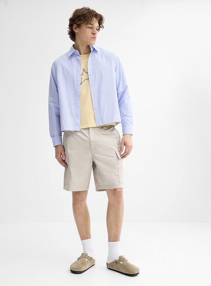 Stretch Twill Cargo Bermudas Relaxed Fit