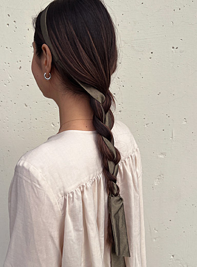 Helena long ribbons silky headband