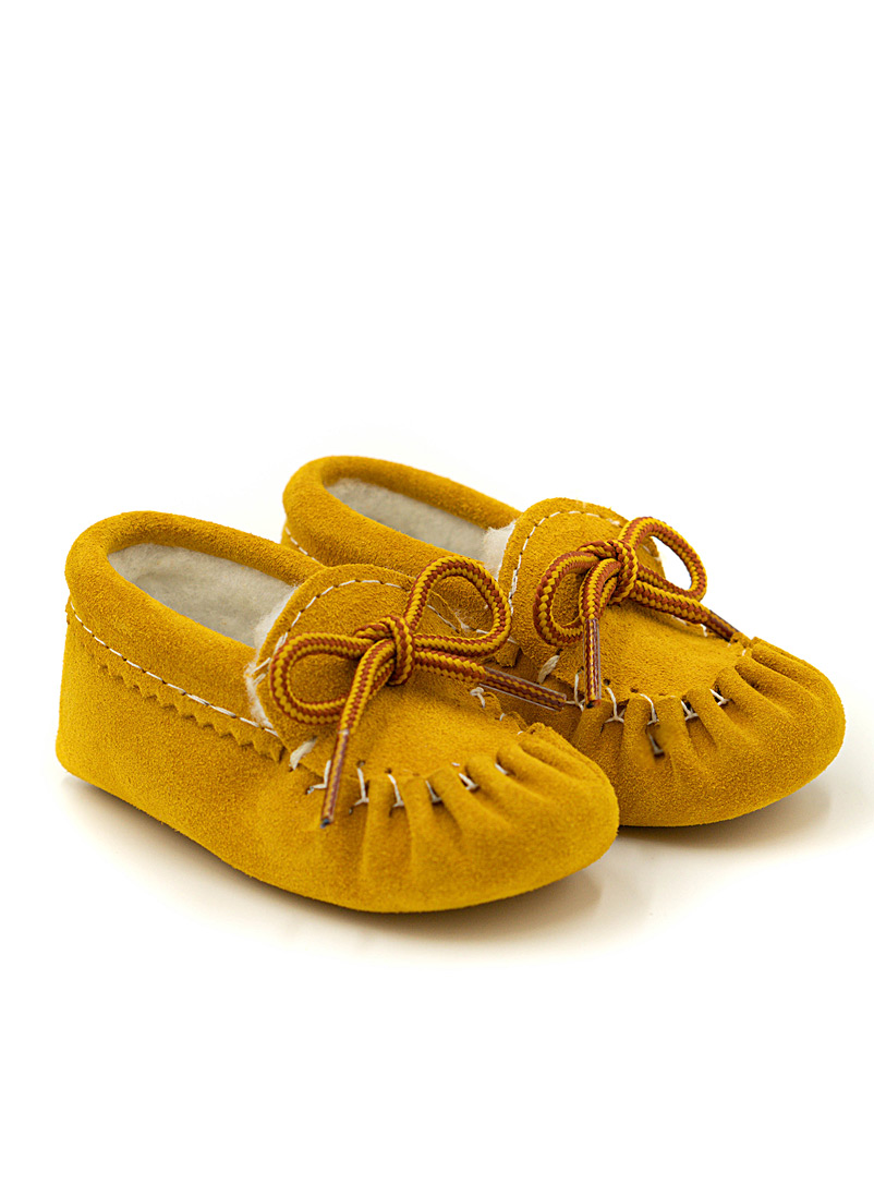 Bastien Industries Fawn Sënrawah (dance) lined moccasins Baby
