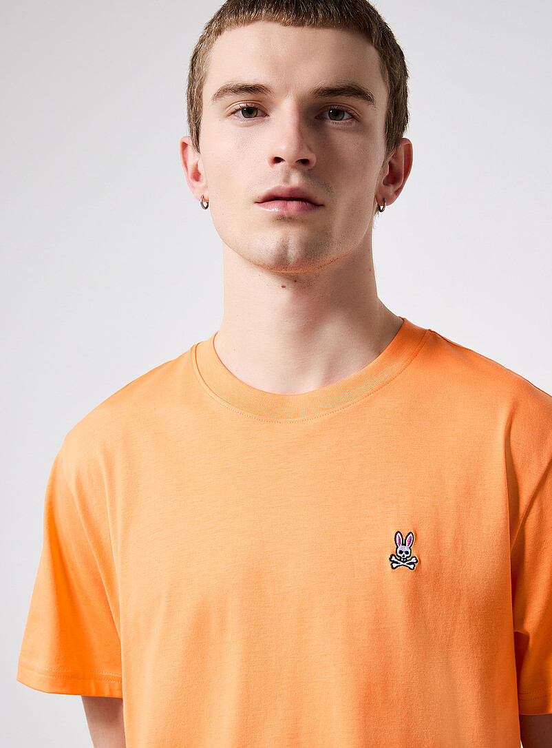 Psycho Bunny: Le t-shirt logo brod&eacute; Blanc pour homme