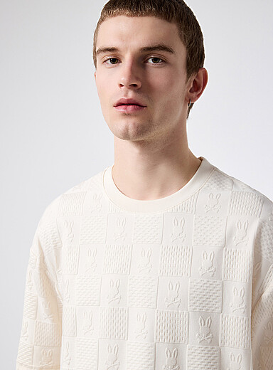 Le t-shirt jacquard damier Dustin
