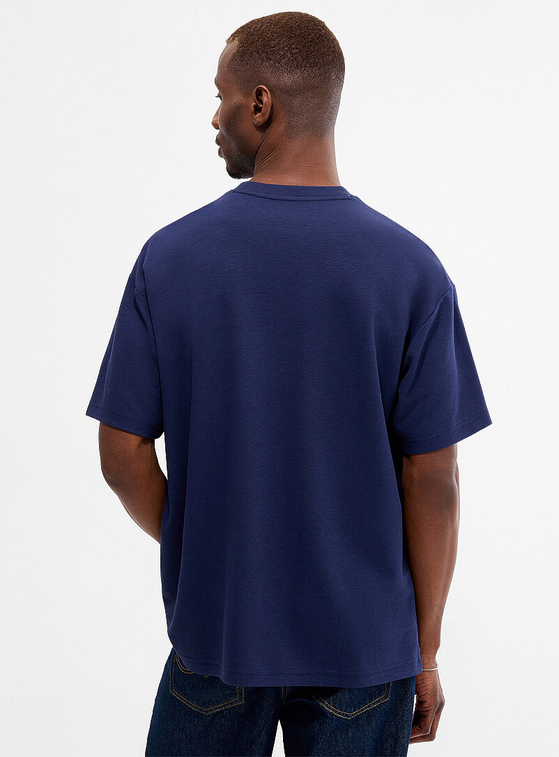 Psycho Bunny: Le t-shirt maille piqu&eacute;e Ara Bleu pour homme