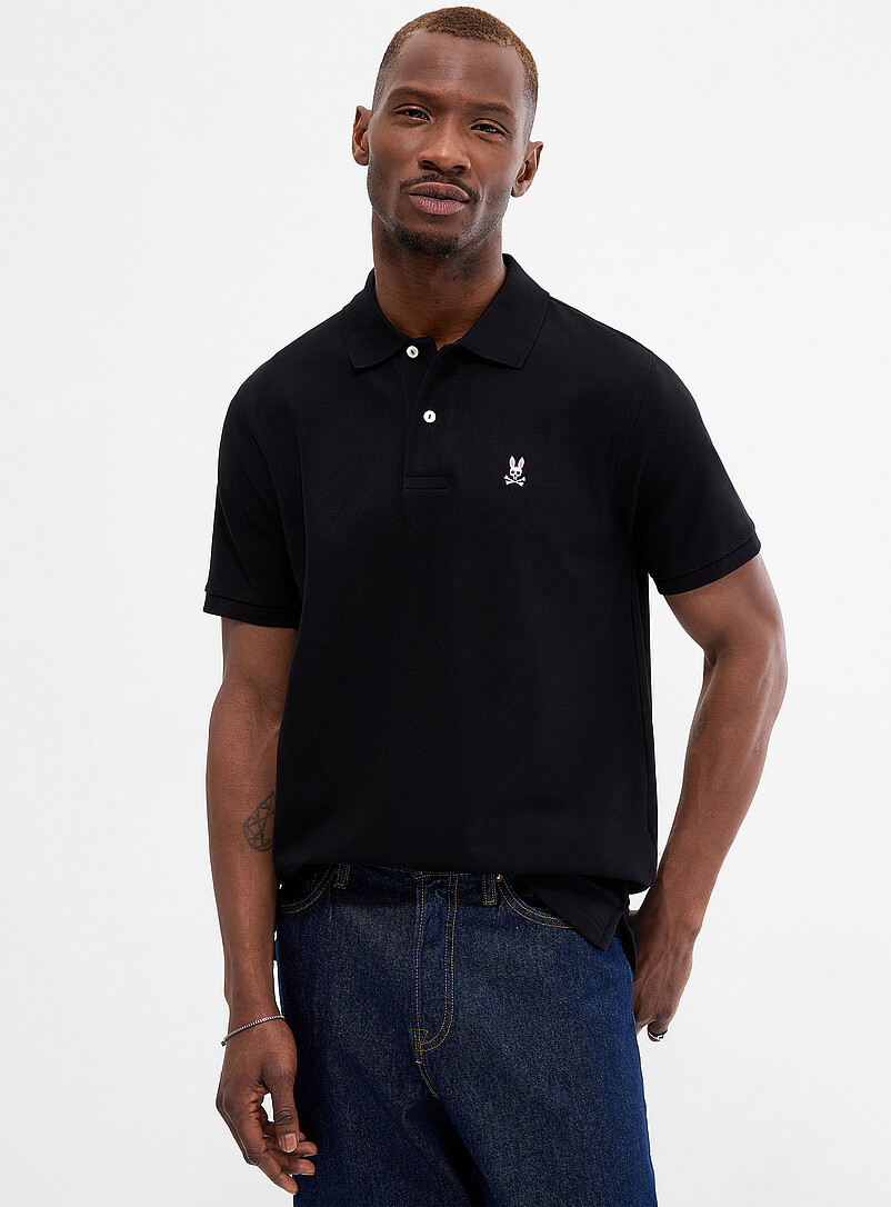 Bunny logo piqué polo product image (primary)
