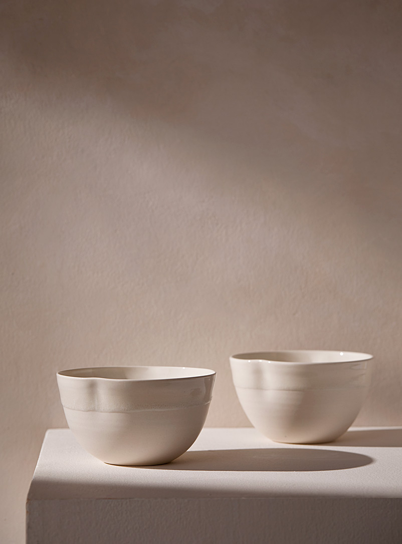 Sophie Manessiez White Horizons porcelain bowl set
