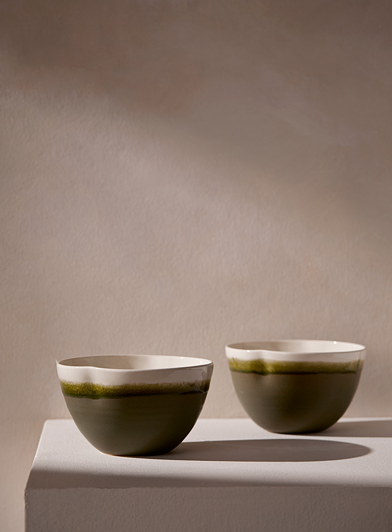 Sophie Manessiez Green Horizons porcelain bowl set