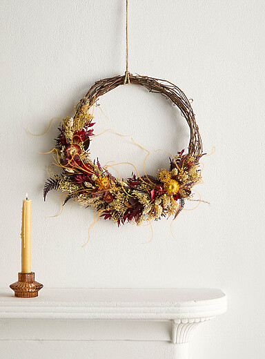 Nicholas dried-flower wreath