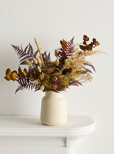 Le bouquet de fleurs s&eacute;ch&eacute;es en vase Selina