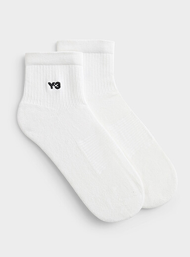 Y-3 logo ankle socks