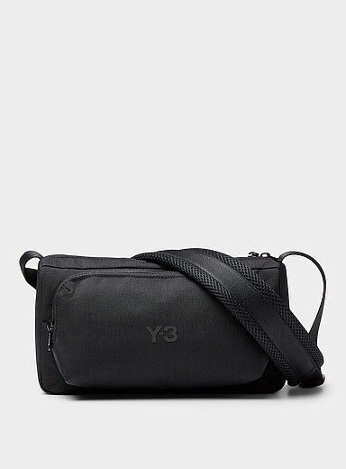 Tone-on-tone logo rectangular crossbody bag