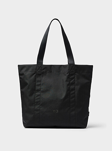 Tone-on-tone logo tote bag