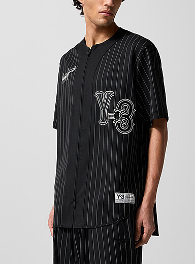 Y-3: Le chandail de baseball Yoshinobu Yamamoto Noir pour homme