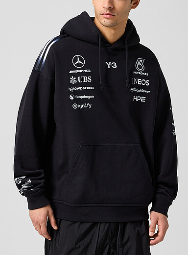 Y-3: Le kangourou multi logos Y-3 x Mercedes-AMG Noir pour homme