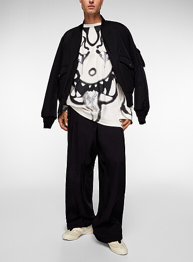 Y-3 Off White Graffiti dragon long-sleeve T-shirt Y-3 x Chito for men